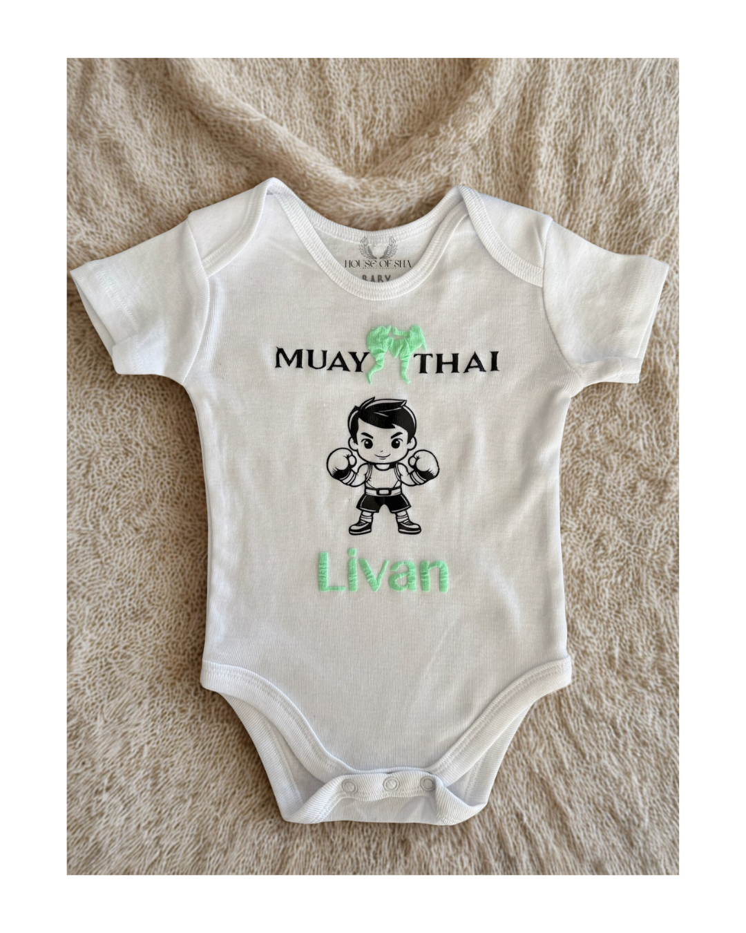 🥊 Muay Thai Baby Romper - Personalize your own