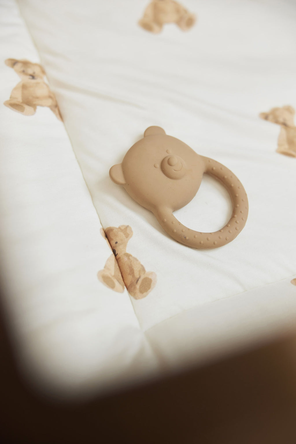 Bijtring Rubber - Teddy Bear Biscuit