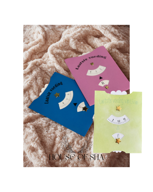 Baby Feeding Reminder Card – “Last Feeding” Standard & Luxury Editions