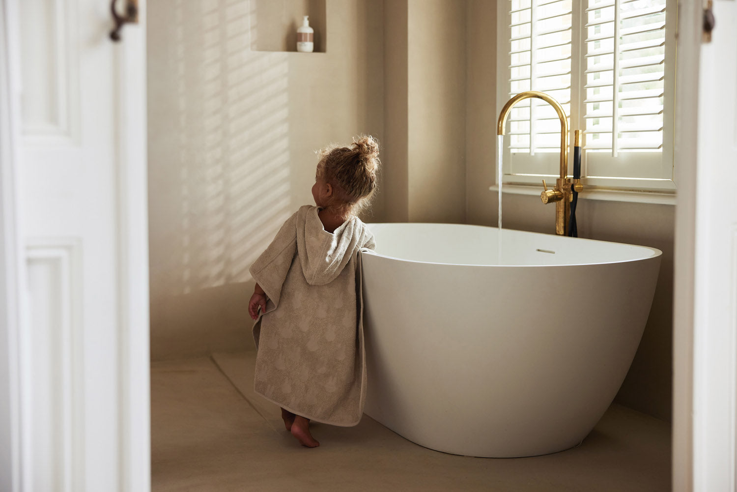Badcape Badstof - Miffy Jacquard Nougat