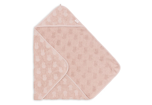 Badcape Badstof - Miffy Jacquard Wild Rose