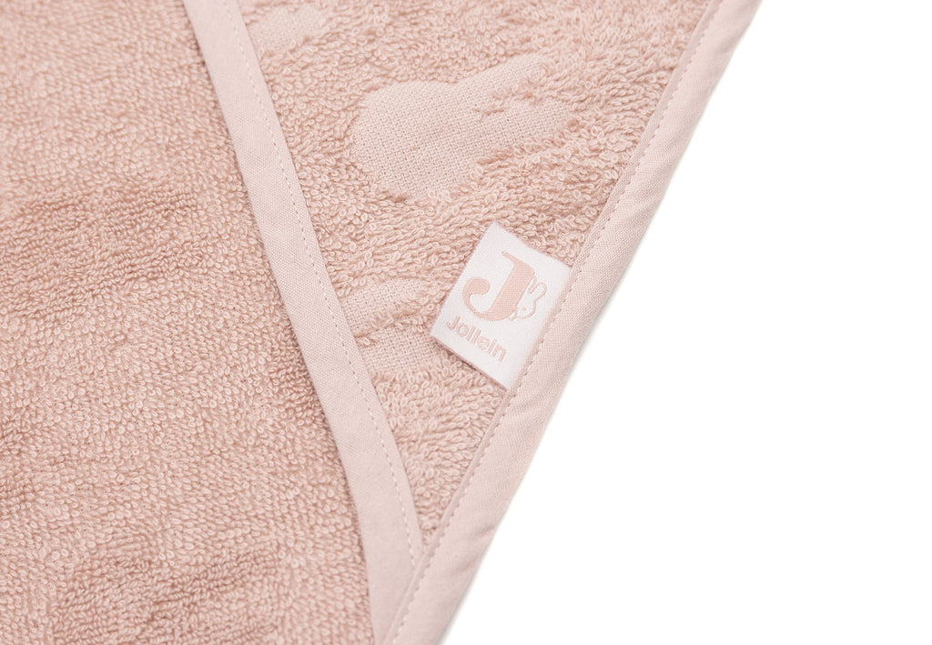 Badcape Badstof - Miffy Jacquard Wild Rose