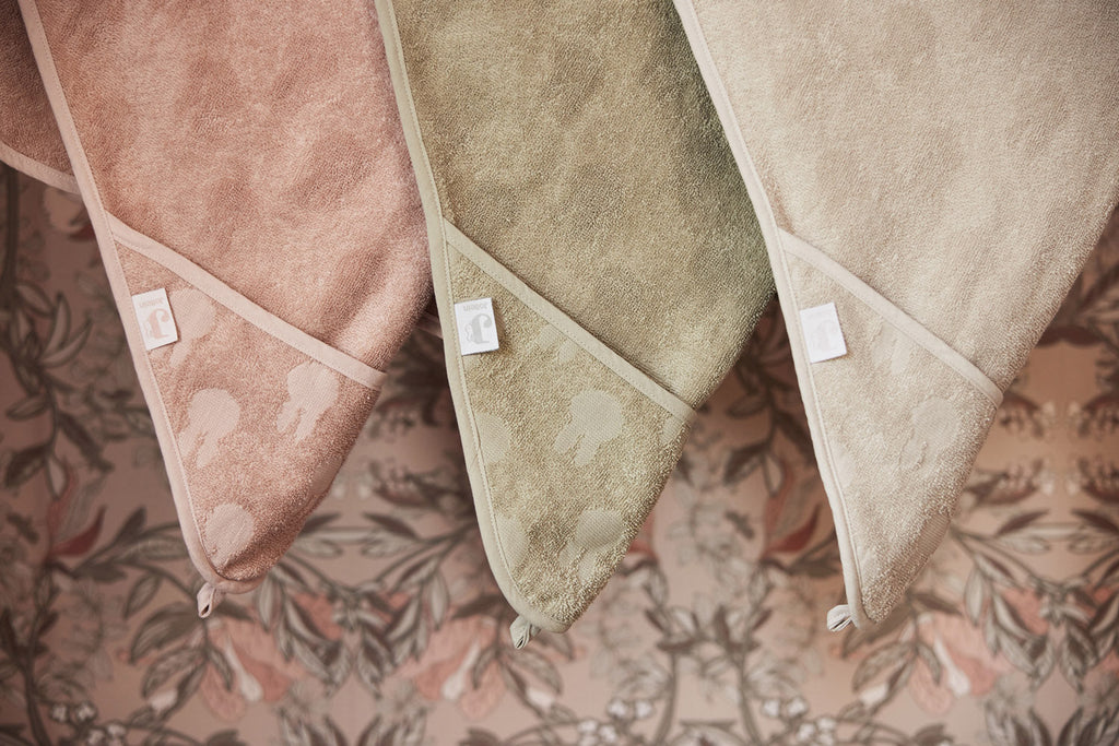 Badcape Badstof - Miffy Jacquard Wild Rose