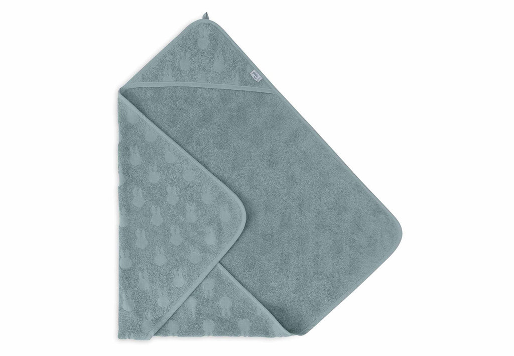 Badcape Badstof - Miffy Jacquard Sea Green