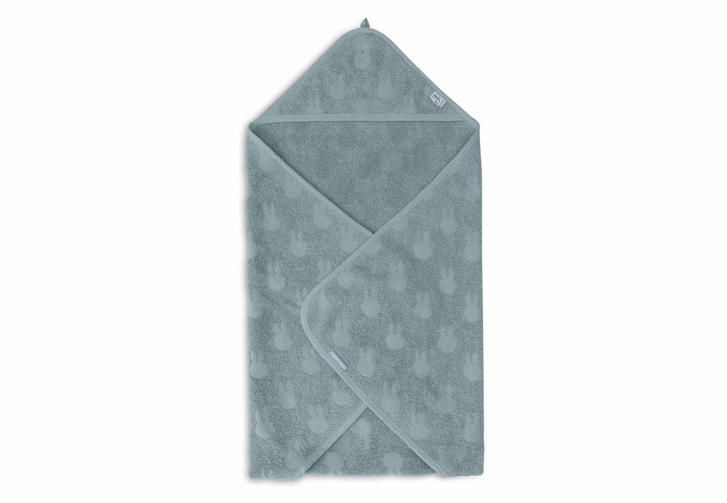 Badcape Badstof - Miffy Jacquard Sea Green