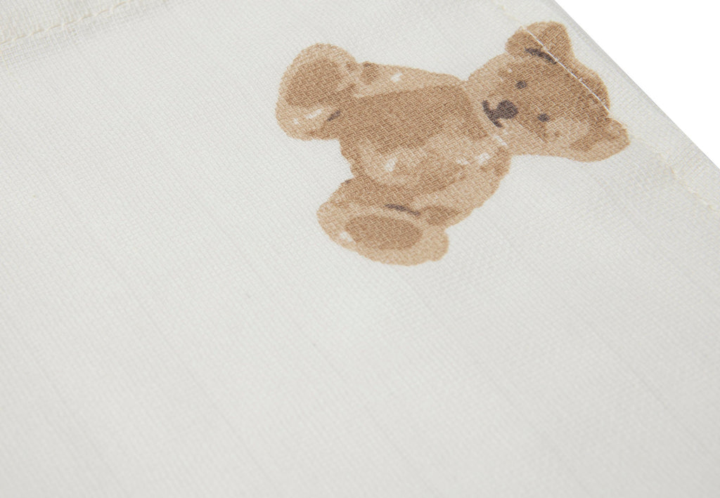 Monddoekje Hydrofiel 31x31cm - Teddy Bear - 3 Stuks