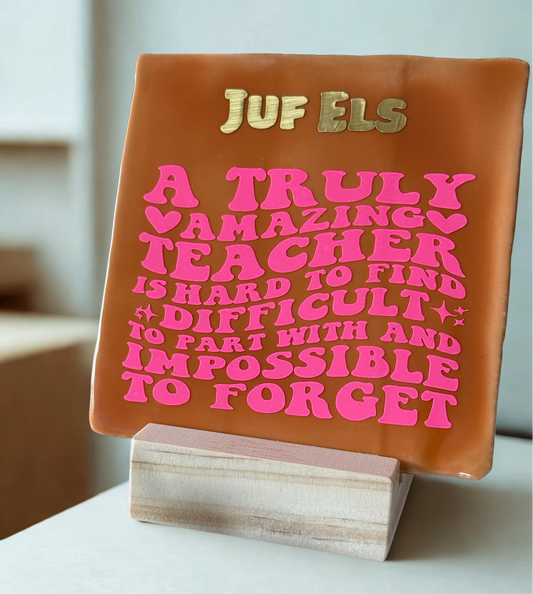 🌸 Thank You Teacher Tile - “A Truly Amazing Teacher”