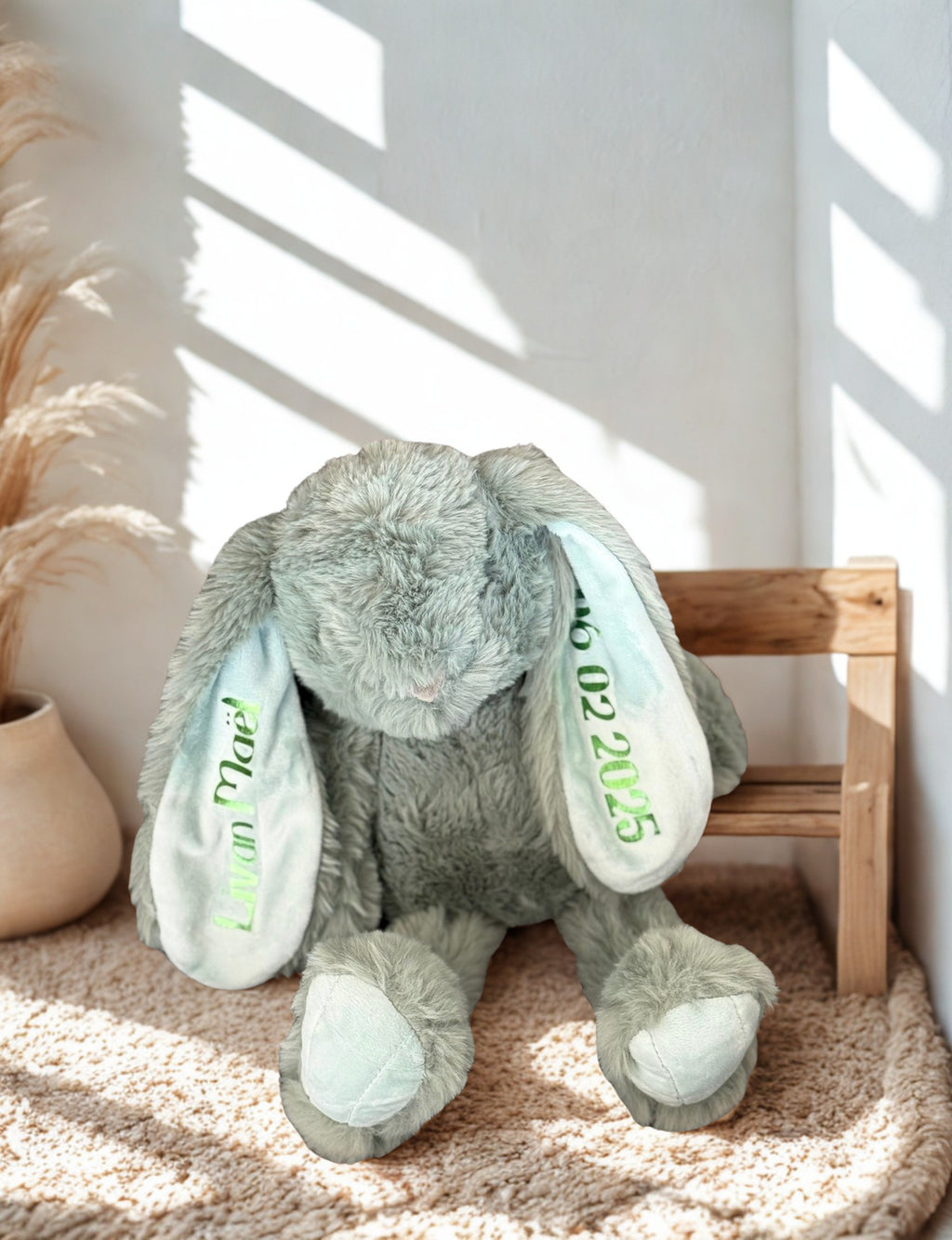Het Ultieme Kraamcadeau: Knuffel Konijn gepersonaliseerd