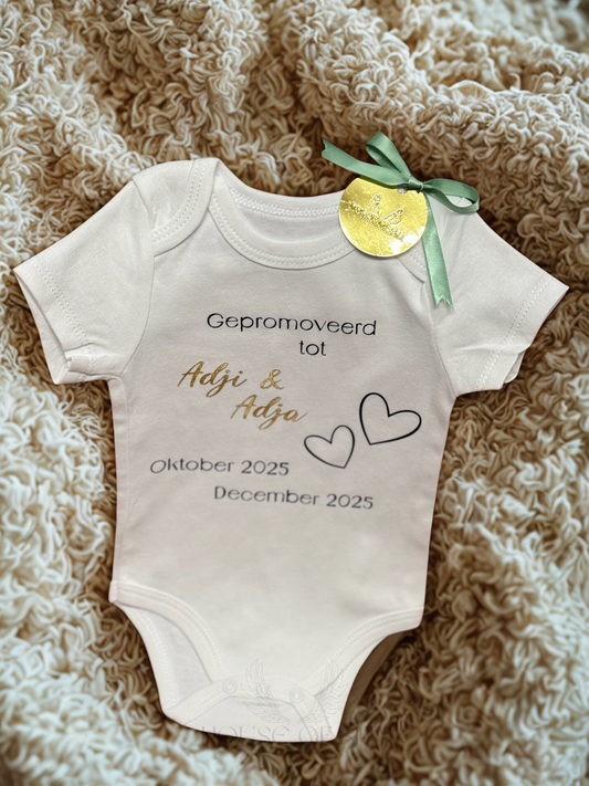 “Promoted to Grandma & Grandpa” – Personalized Baby Romper
