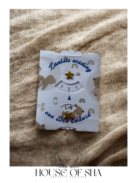 Baby Feeding Reminder Card – “Last Feeding” Standard & Luxury Editions