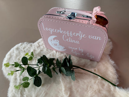 Personalized Birth Keepsake Suitcase – Custom Name &amp; Birth Details