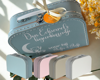 Personalized Birth Keepsake Suitcase – Custom Name &amp; Birth Details