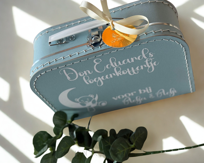 Personalized Birth Keepsake Suitcase – Custom Name &amp; Birth Details