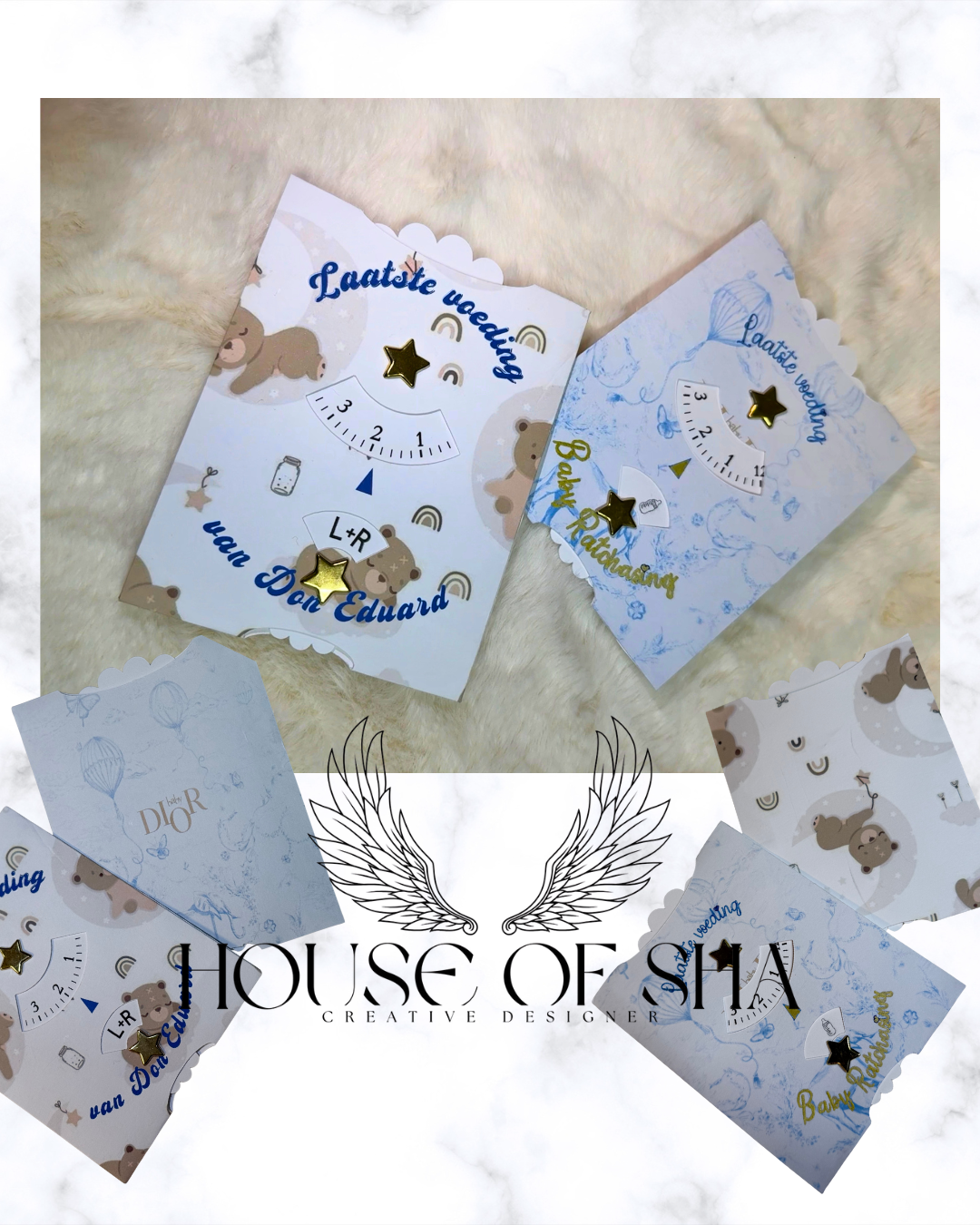 Baby Feeding Reminder Card – “Last Feeding” Standard & Luxury Editions