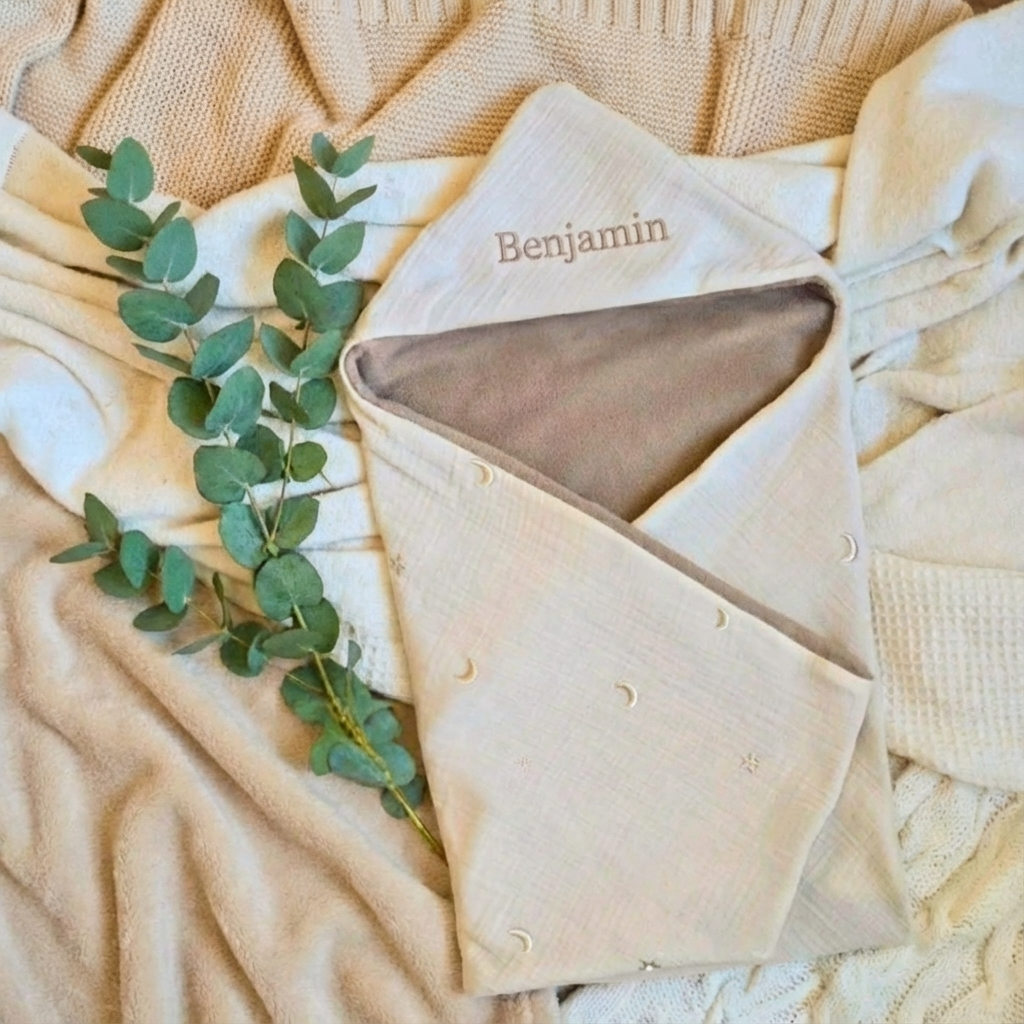 Custom Baby Wrap Blanket – Plain, Printed or Embroidered with Love