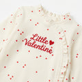 "Little Valentine" pakje bedrukt of geborduurd met naam/tekst