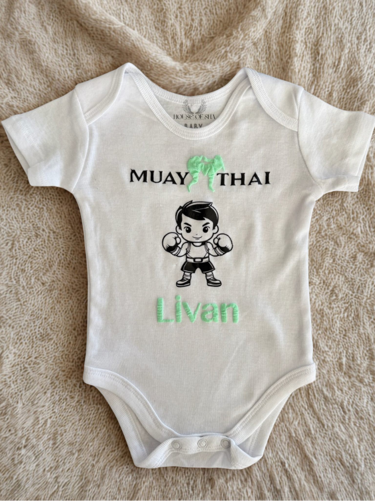 🥊 Muay Thai Baby Romper -  Personalize your own